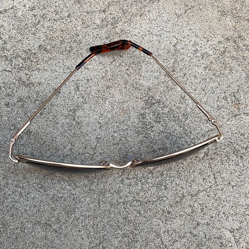 Vintage. Gold Sparkle Cat Eye Frame with POLO case - Picture 5 of 6